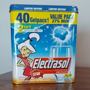 * Electrasol With Jane Jetson Metal Tin Container Rare Limited Edition, Vintage